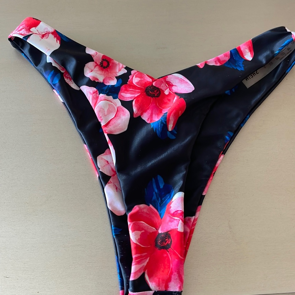 Floral Super Cheeky Bikini Bottom